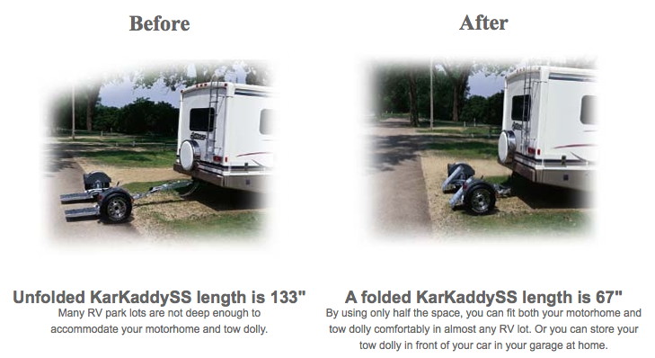 Kar Kaddy SS tow dolly before and after pics